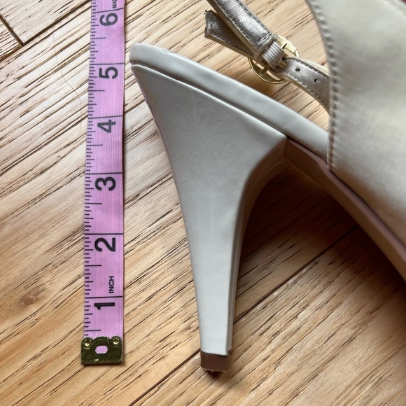 ⭐️BOGO FREE⭐️ UNLISTED Cream Platform Sling Back Heels - Picture 12 of 12